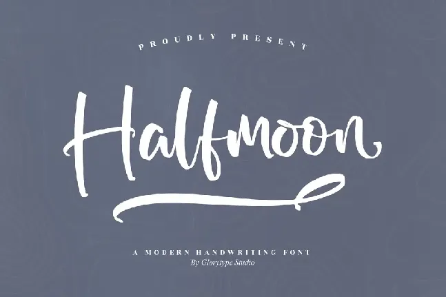 Halfmoon font