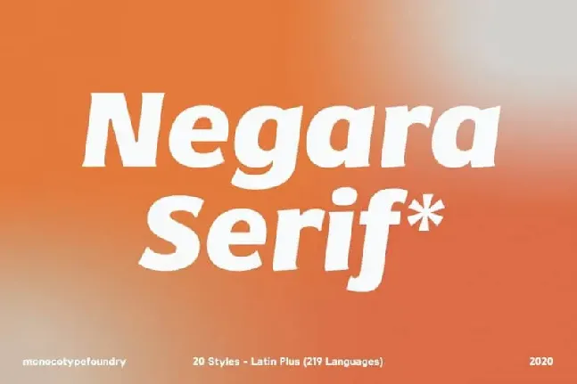 Negara Serif font