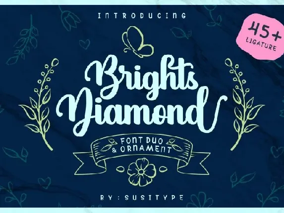 Brights Diamond Script font