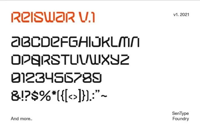 Reiswar font