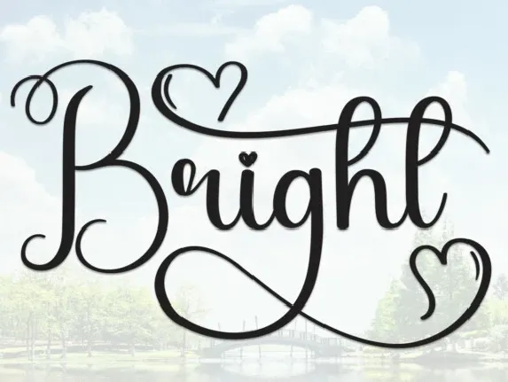 Bright Script Typeface font