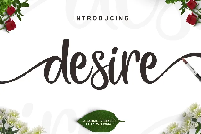 Desire Script Free font