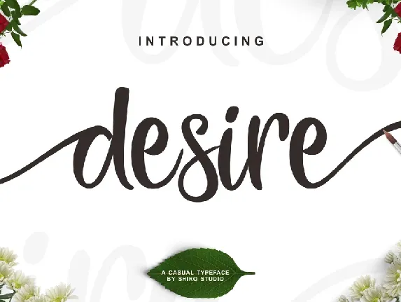 Desire Script Free font