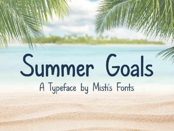 Summer Goals font