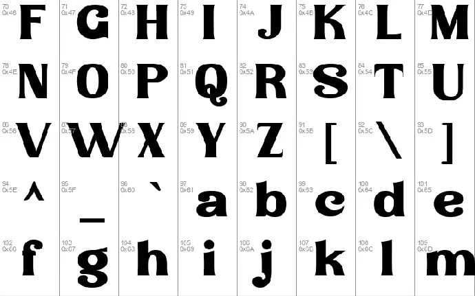 Borrachudo font