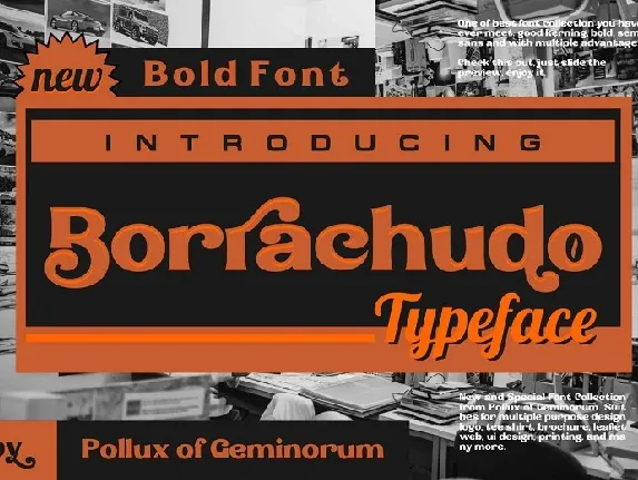 Borrachudo font