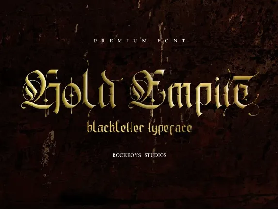 Gold Empire font