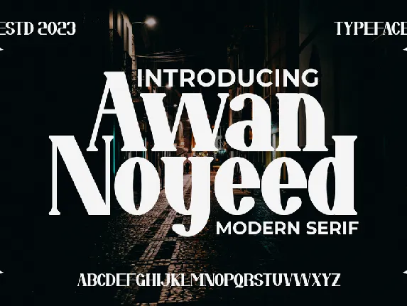 Awan Noyed font