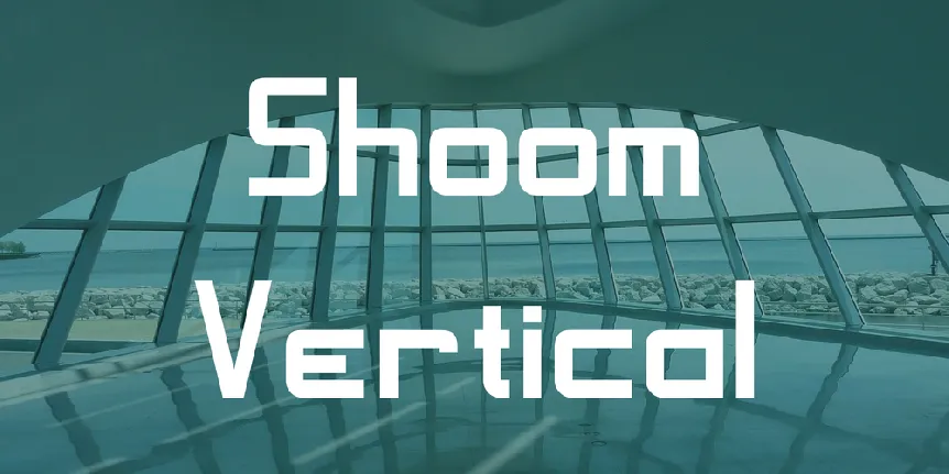 Shoom Vertical font