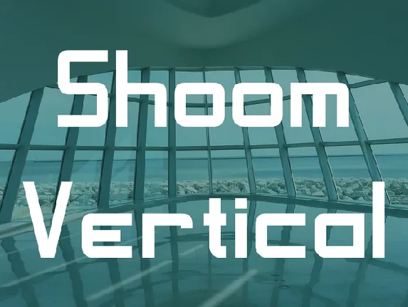 Shoom Vertical font