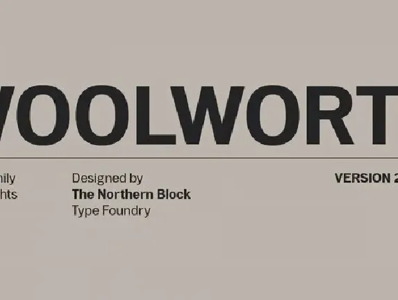 Woolworth Family font