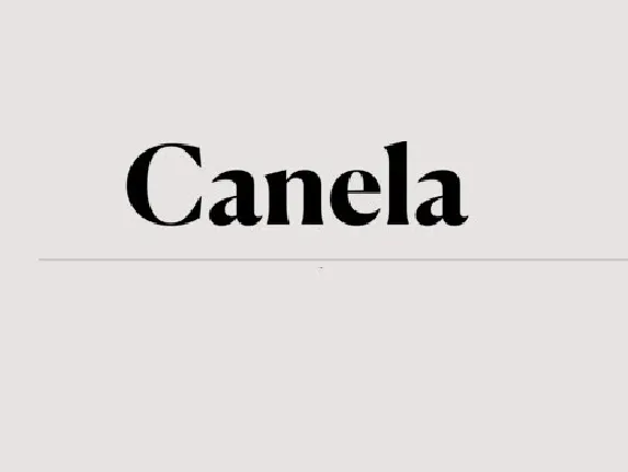 Canela Family font