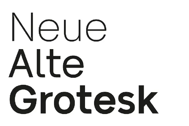 Neue Alte Grotesk Family font