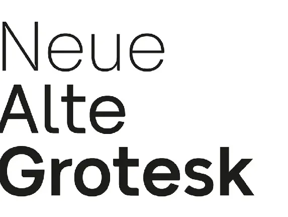 Neue Alte Grotesk Family font