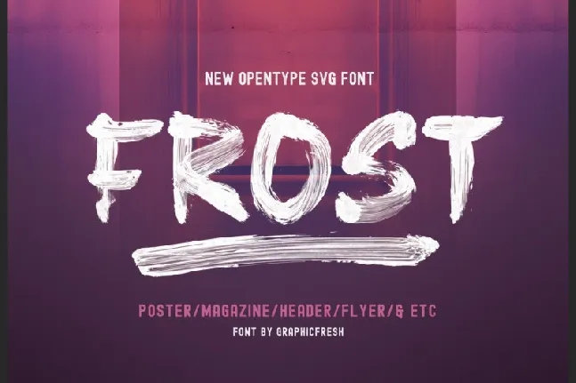 Frost Vector font