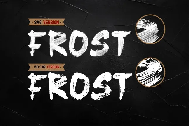 Frost Vector font