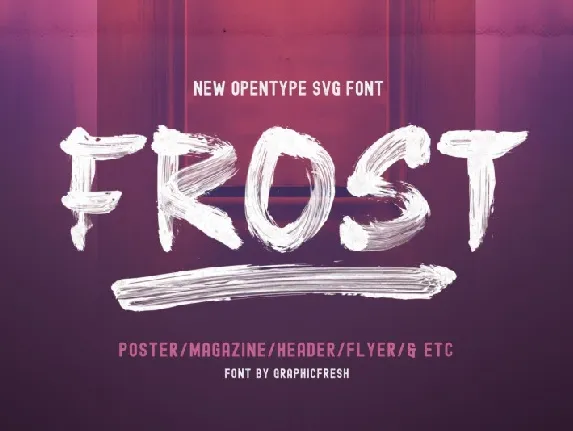 Frost Vector font