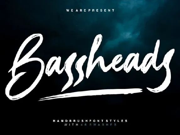 Bassheads Brush font