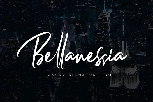 Bellanessia Signature font