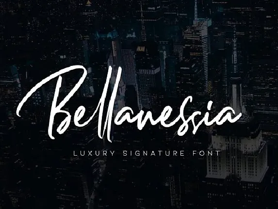 Bellanessia Signature font