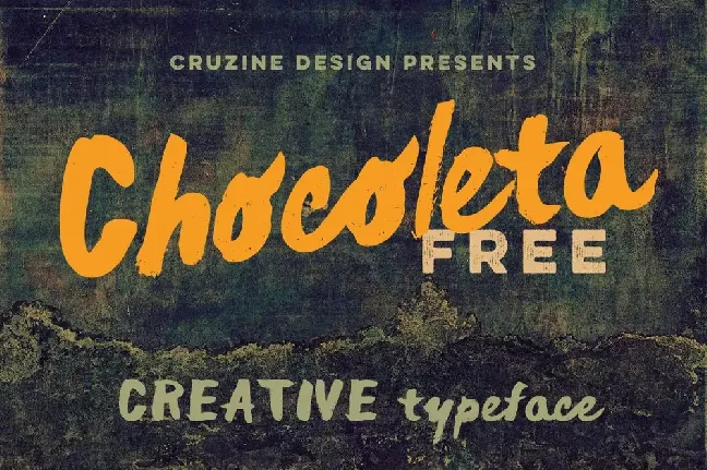 Chocoleta Brush font