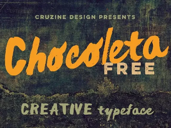 Chocoleta Brush font