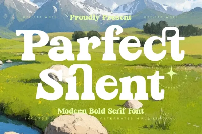 Parfect Silent Serif font