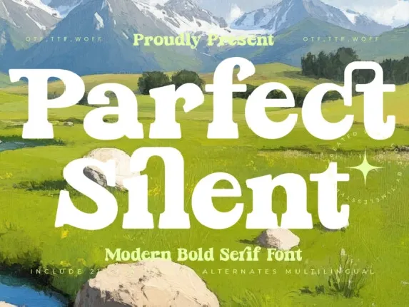 Parfect Silent Serif font