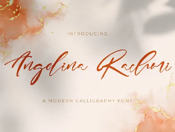 ANGELINA RACHMI font