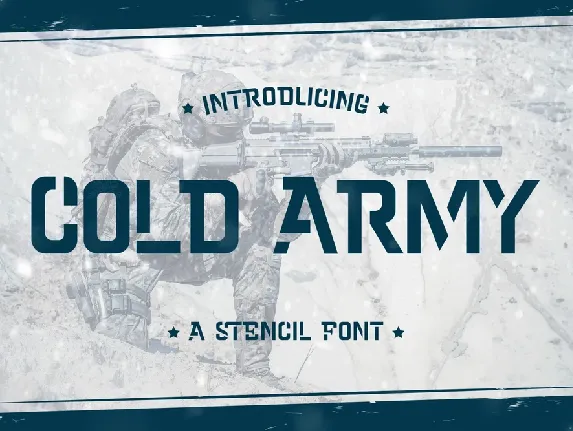 Cold Army font