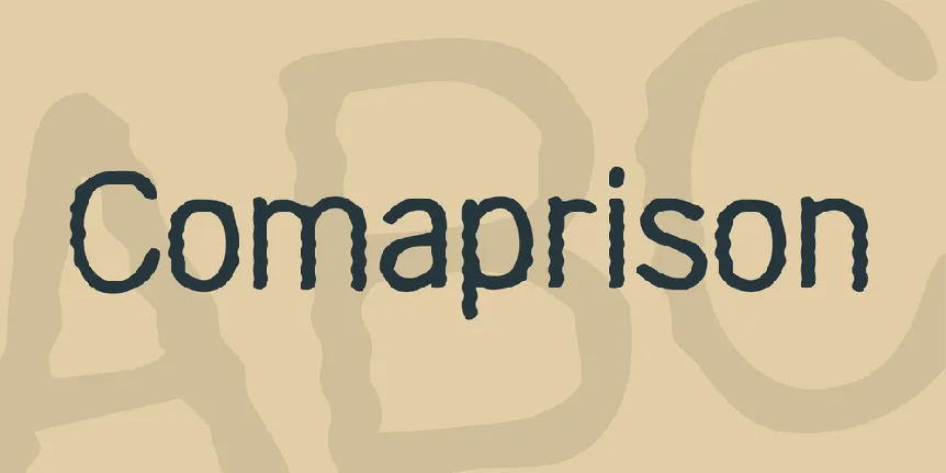 Comaprison font