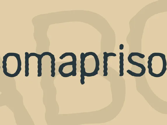 Comaprison font