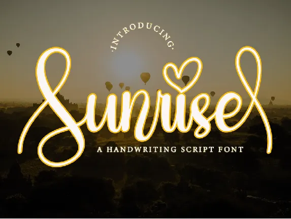 Sunrise font