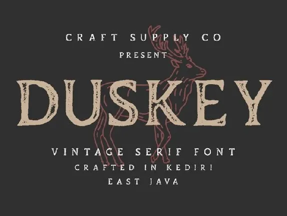 Duskey font