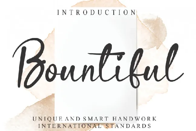 Bountiful Script font