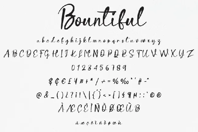 Bountiful Script font