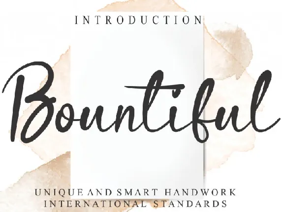 Bountiful Script font