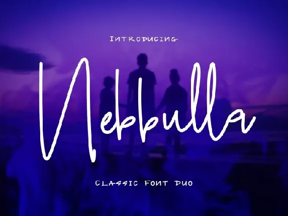 Nebbulla Handwriting font