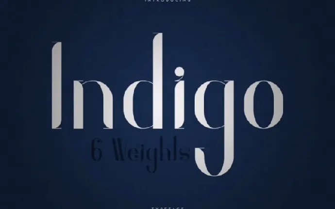 Indigo Typeface font