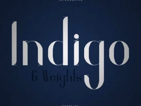 Indigo Typeface font