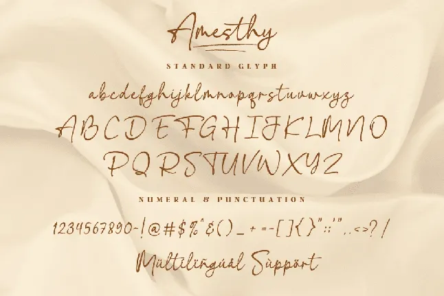 Amesthy font