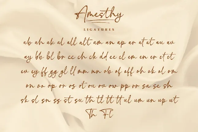 Amesthy font