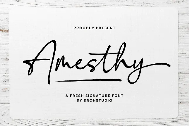 Amesthy font