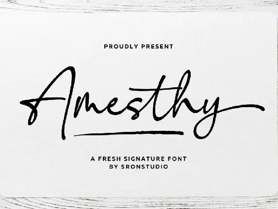 Amesthy font