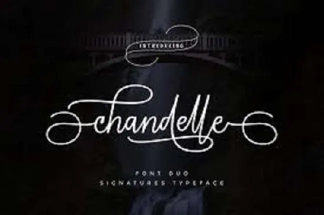 Chandelle Signature Free font