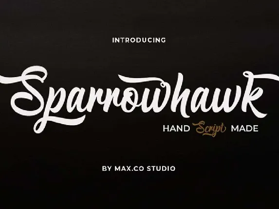 Sparrowhawk font