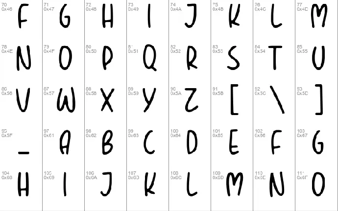 BOUNTIES font