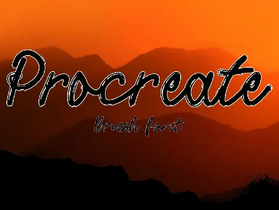 Procreate font