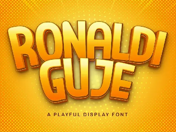 RONALDI GUJE font