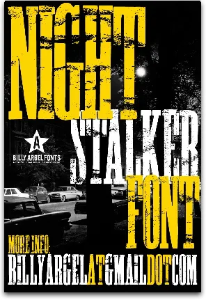 NIGHT STALKER font